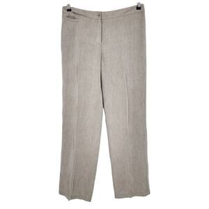 Eileen Fisher System Linen Blend Straight Leg Trouser Pants Size Medium